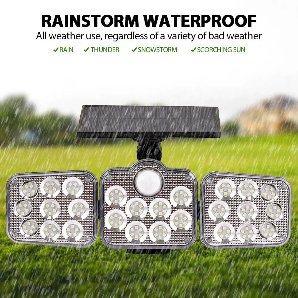 3 Adjustable Heads 270° Wide Angle Illumination Solar Lights Outdoor Pink Iolaus
