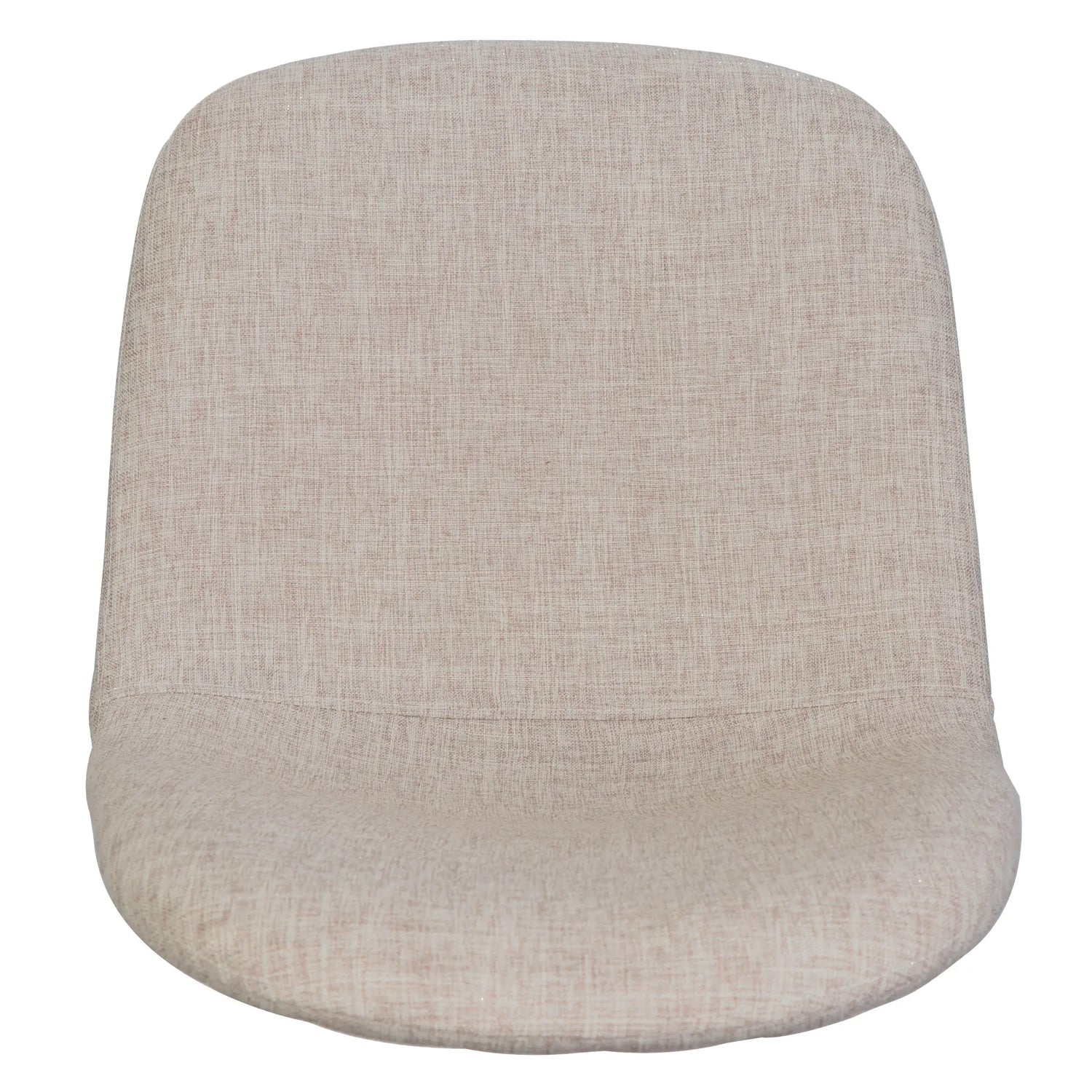 Elegant Wheat Fabric Dining Chair Set with Iron Legs and Dark Walnut Sangria Beech