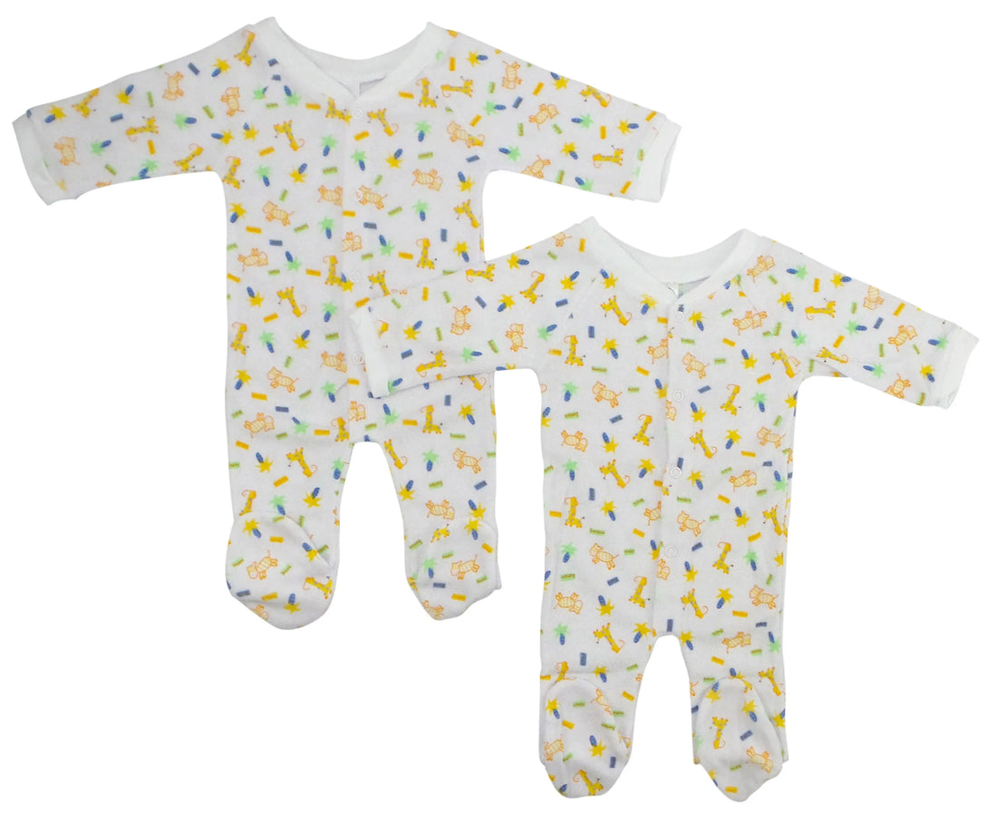 One Pack Terry Sleep &amp; Play (Pack of 2) Emerald Clover