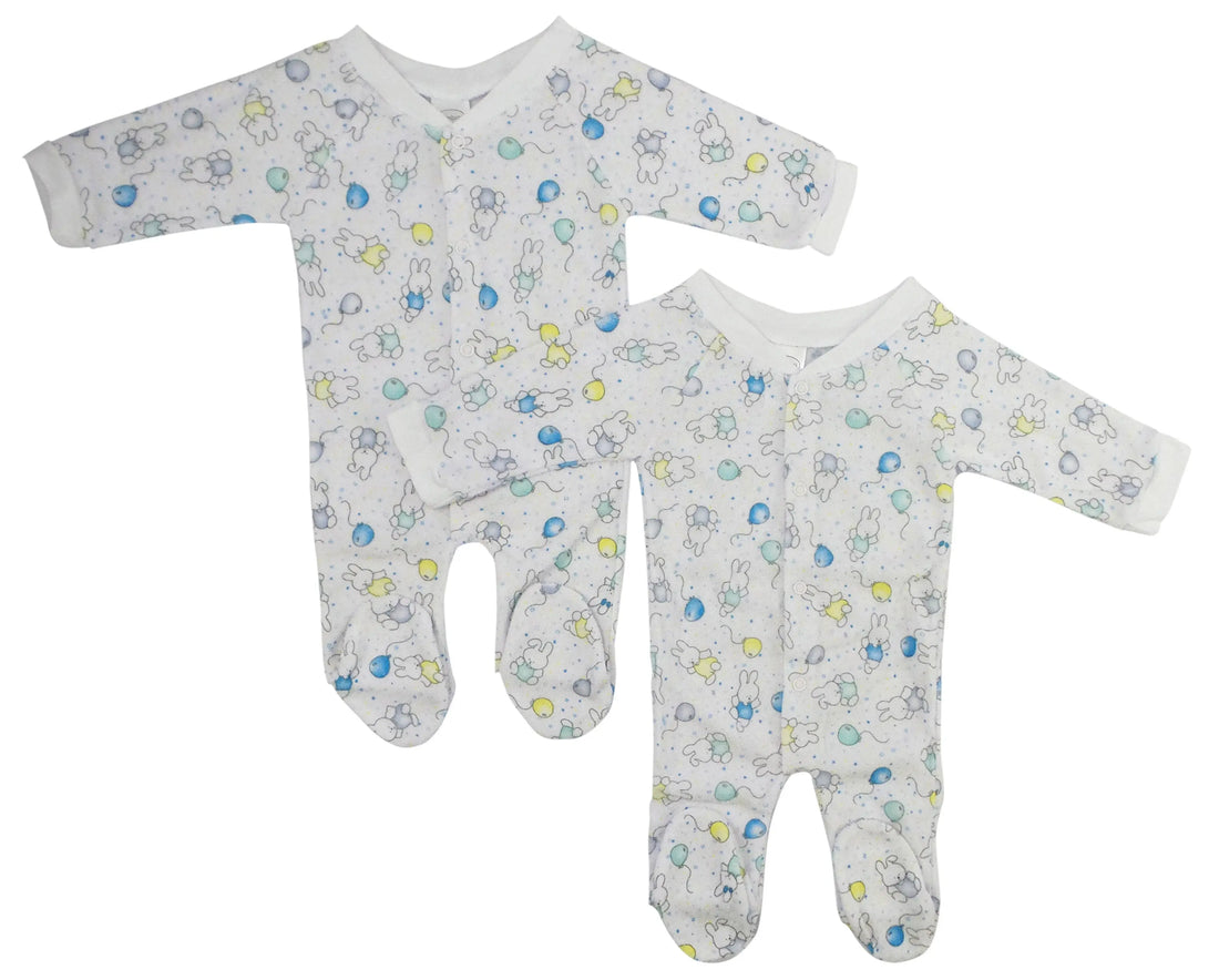 One Pack Terry Sleep &amp; Play (Pack of 2) Emerald Clover