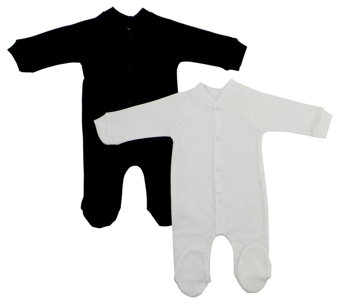 Interlock Black and White Closed-toe Sleep &amp; Play Emerald Clover