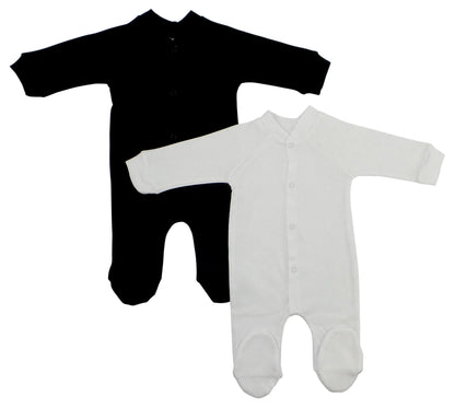 Interlock Black and White Closed-toe Sleep &amp; Play Emerald Clover