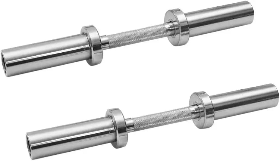 Ultimate Strength: Heavy Duty 20 inch Olympic Dumbbell Handles - Solid Lemon Odysseus