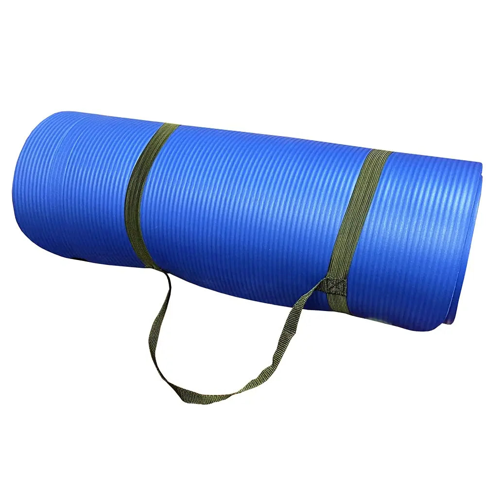 Premium 1/2-Inch Extra Thick Exercise Yoga Mat, Non-Slip Anti-Tear, Lemon Odysseus