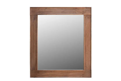46&quot; Brown Dresser Solid Wood Mirror White Diomedes