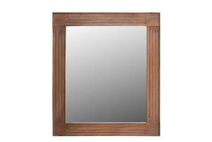 46&quot; Brown Dresser Solid Wood Mirror White Diomedes