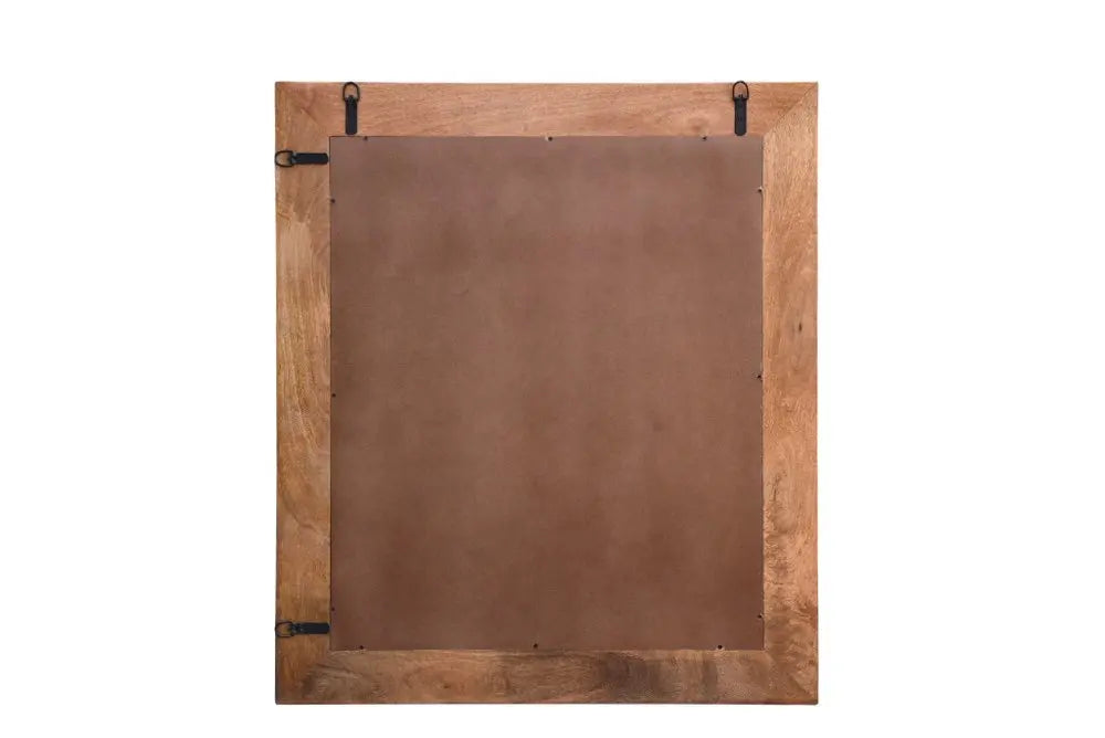 46&quot; Brown Dresser Solid Wood Mirror White Diomedes