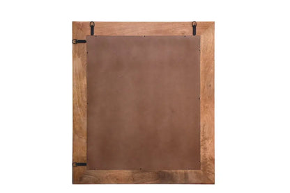 46&quot; Brown Dresser Solid Wood Mirror White Diomedes