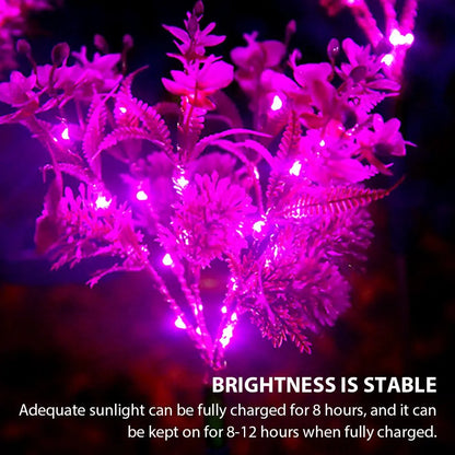 Outdoor Waterproof Solar Phalaenopsis Lamp Garden Decorative Lights Pink Iolaus