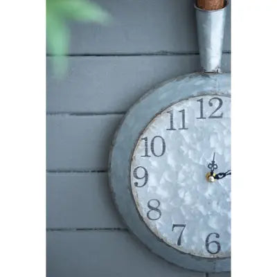 10.6x3x18.1 Frye Wall Clock Pink Lucy