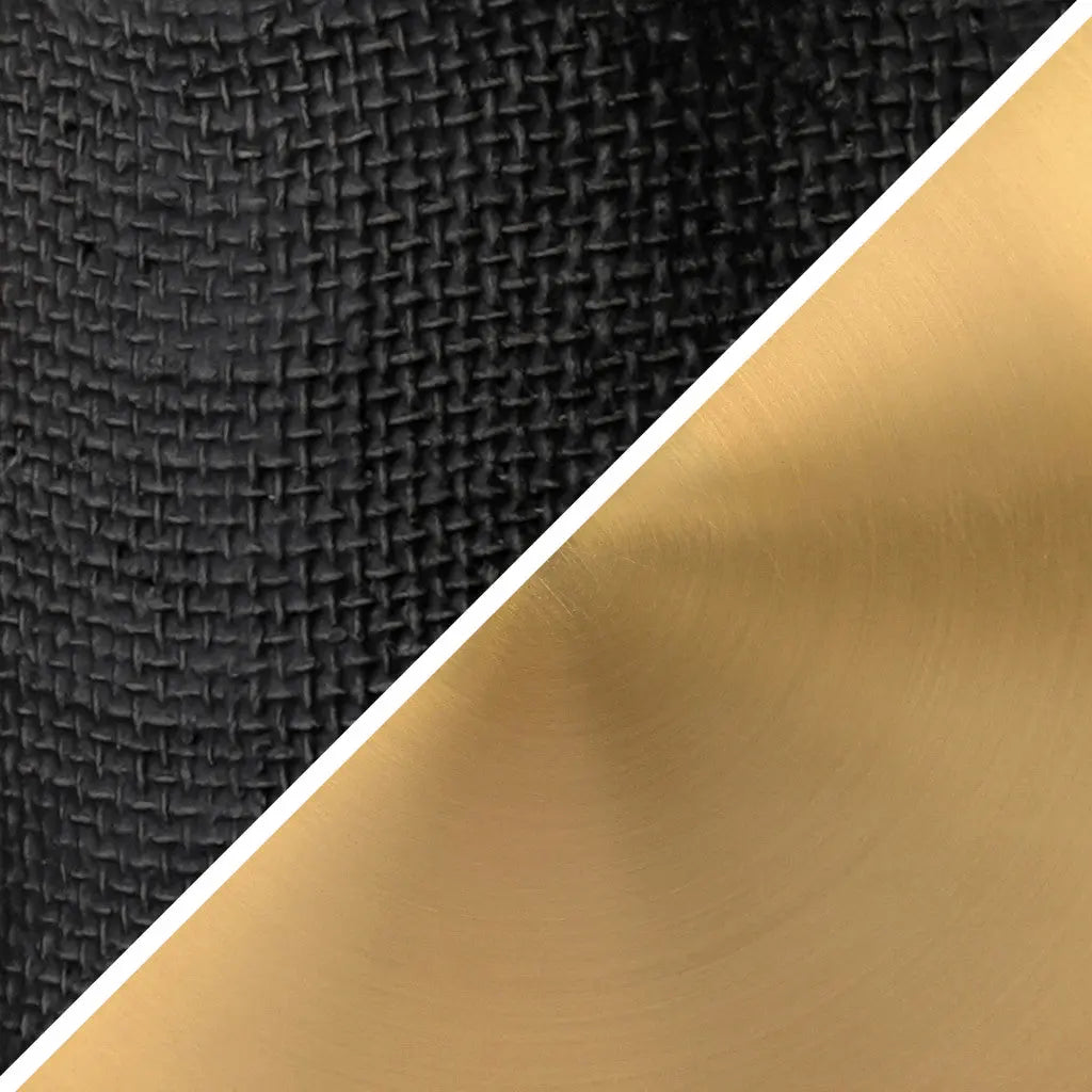15&quot; Black and Gold Ceramic Cylinder Table Lamp With White Drum Shade White Diomedes