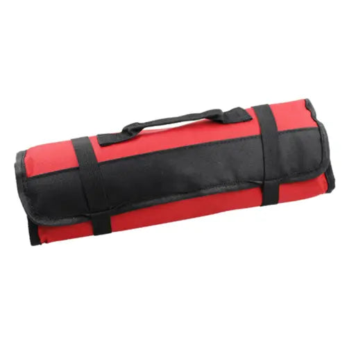 Portable Multifunctional Reel Type Hardware Tool Bag Maroon Asteria
