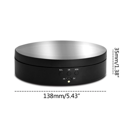 360° Electric Motorized Rotating Display Stand Jewelry Photography Puce Gaia