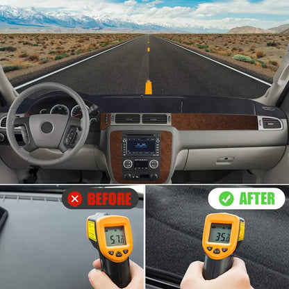 Car Dash Cover Mat Dashboard Pad for Chevy Silverado 1500 2500 Tahoe Puce Gaia