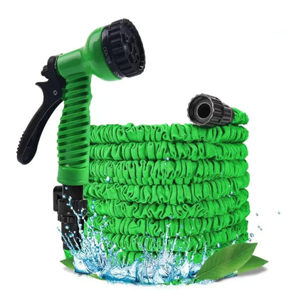 Expanding Expandable Flexible Garden Water Hose w Spray Nozzle 25, 50, Puce Gaia