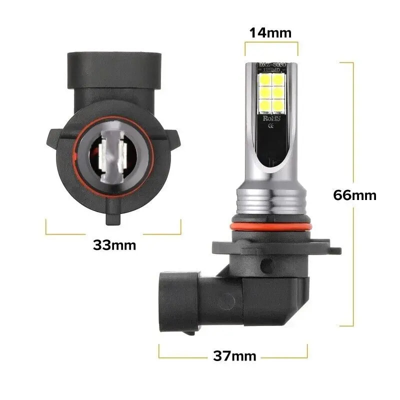 9005 9006 LED Headlights Kit Combo Bulbs 8000K High Low Beam Super Puce Gaia
