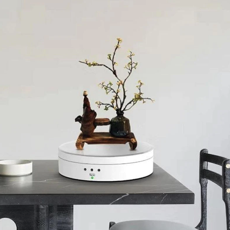 360° Electric Motorized Rotating Display Stand Jewelry Photography Puce Gaia