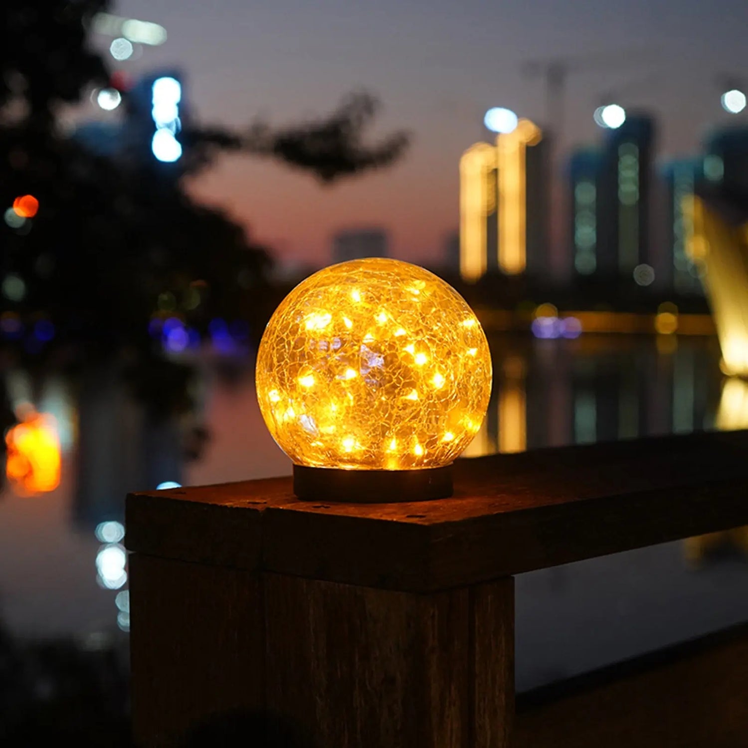 Outdoor Solar Crack Bottle 20 Light Waterproof Decoration Light Pink Iolaus
