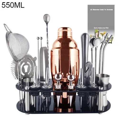 Boston Cocktail Shaker Bar Tools Wine Mixer Set Crimson Medea