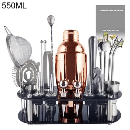 Boston Cocktail Shaker Bar Tools Wine Mixer Set Crimson Medea