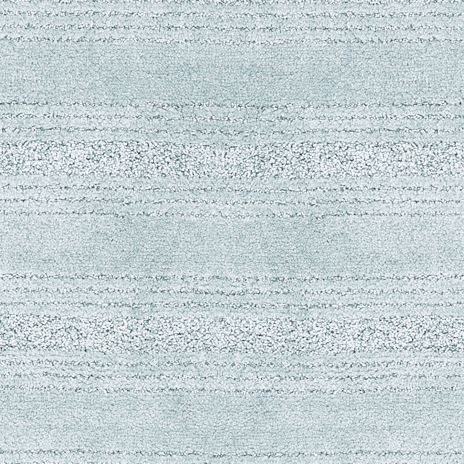 Solid Stripe Light Blue Nylon Bathroom Rug, 20&quot;X32&quot; - 1 Each