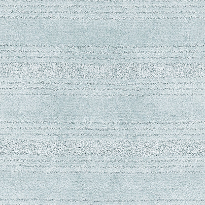 Solid Stripe Light Blue Nylon Bathroom Rug, 20&quot;X32&quot; - 1 Each