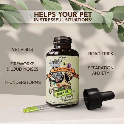 Hemp Oil for Dogs and Cats   Pet Hemp Oil   Cat and Dog Calming Periwinkle Eros