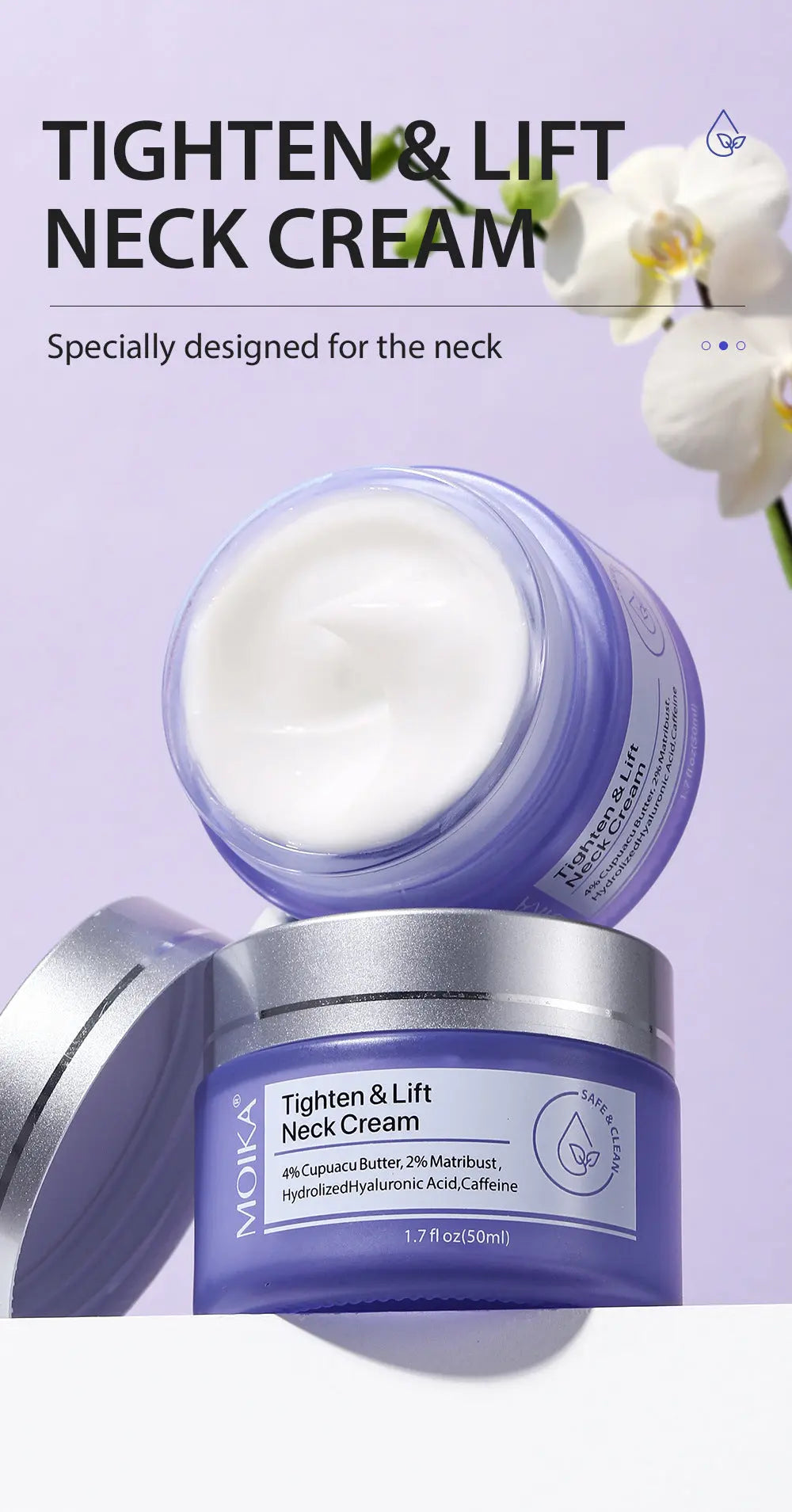 Neck Wrinkle Removal Cream Tightening Firming Fade Fine Lines Crimson Medea