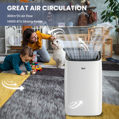 Portable Air Conditioners Unit 10200BTU(14000 BTU ASHRAE), Dehumidifier, Cooling, Fan, Remote Control, 450 Sq. Ft