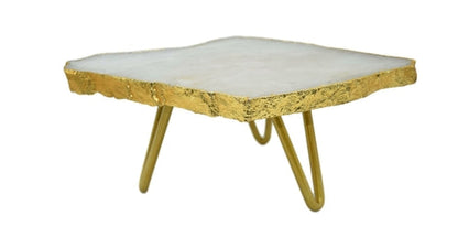 1-Layer Cake Stand with Gold Trim Green Ares