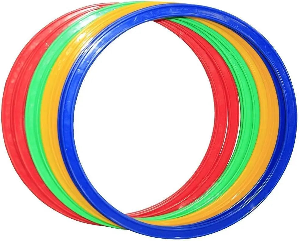 Speed Agility Circles for Trainers, Gyms, Athletics, 4 Assorted Lemon Odysseus
