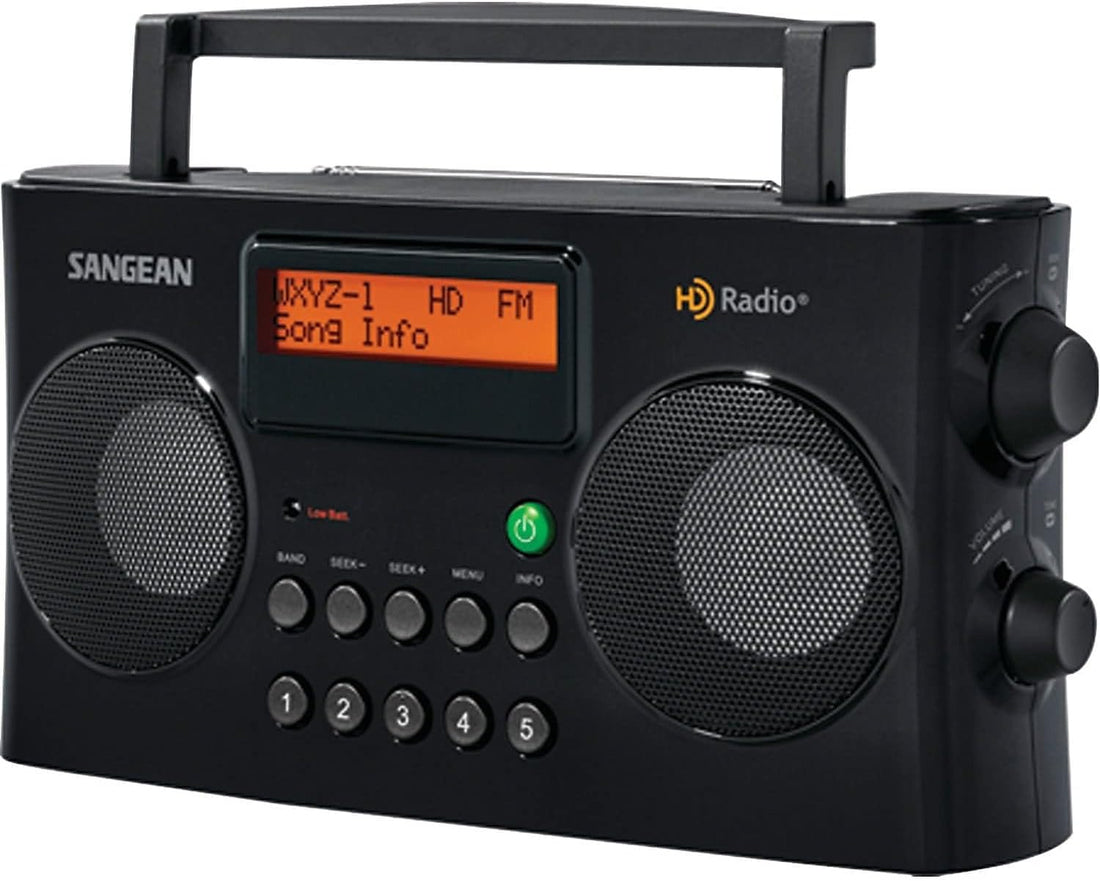 Sangean HDR-16 HD Radio/FM-Stereo/AM Portable Radio, Black Lemon Odysseus