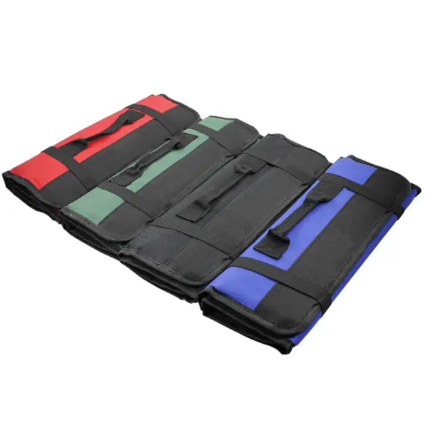 Portable Multifunctional Reel Type Hardware Tool Bag Maroon Asteria