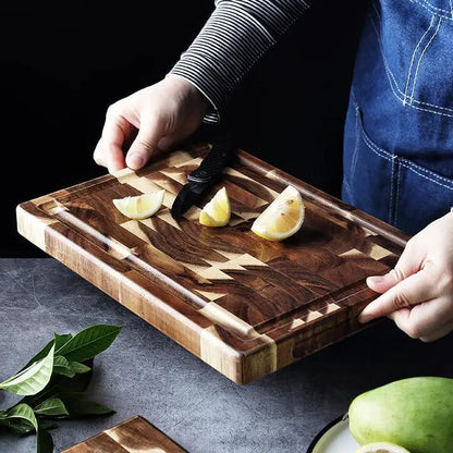 Kitchen Household Parquet Solid Wood Cutting Board Pink Lucy