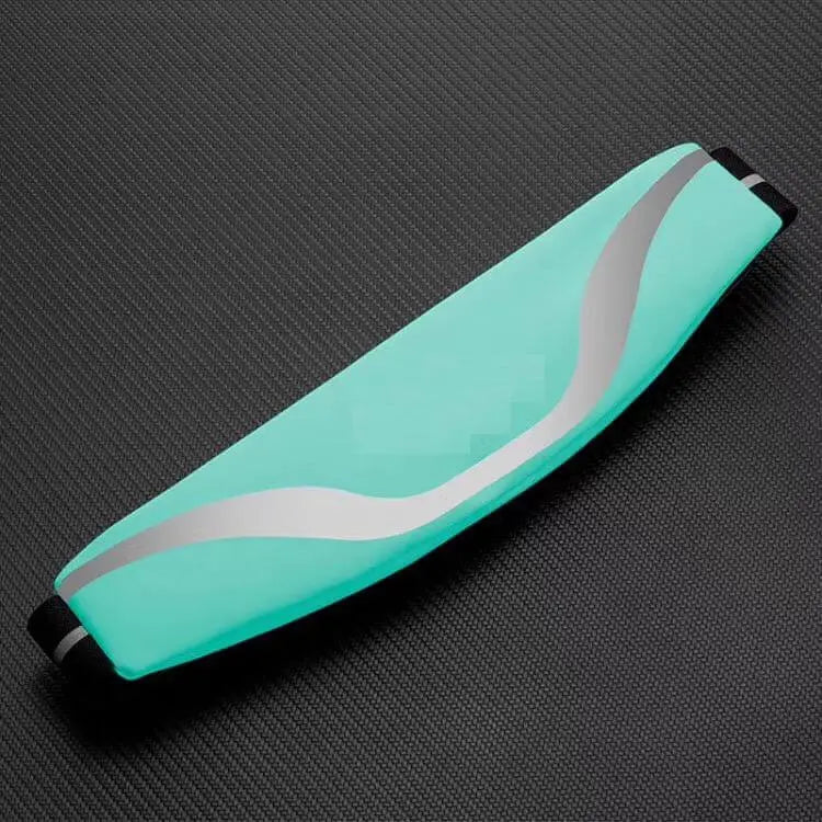 Water-Resistant Sport Waist Pack Running Belt with Reflective Strip Black Lavender