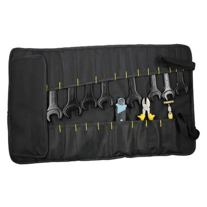 Portable Multifunctional Reel Type Hardware Tool Bag Maroon Asteria