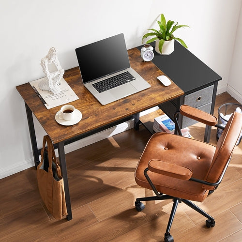 Computer Desk With Drawer Crimson Medea