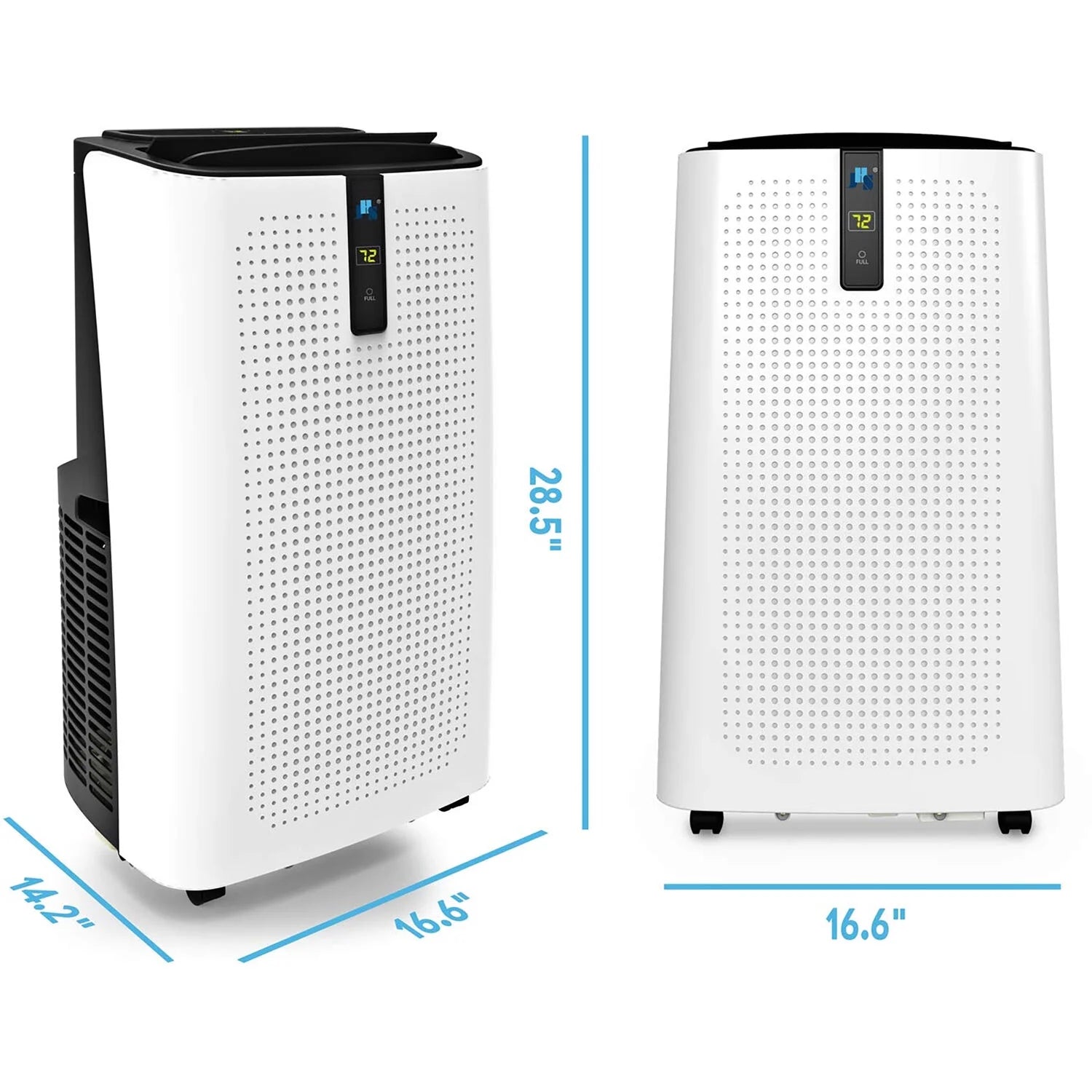 8000 BTU (12,000 BTU ASHRAE) 115V Portable Air Conditioner, Rooms up to 450 Sq. Ft., White, A018C-08KR