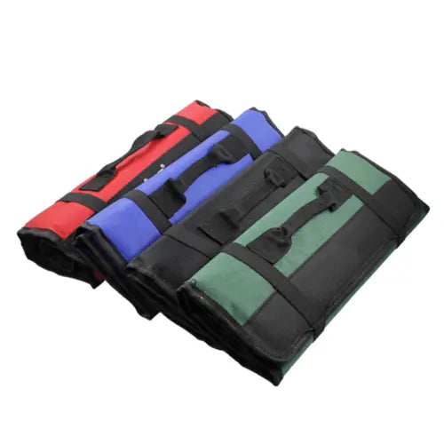 Portable Multifunctional Reel Type Hardware Tool Bag Maroon Asteria