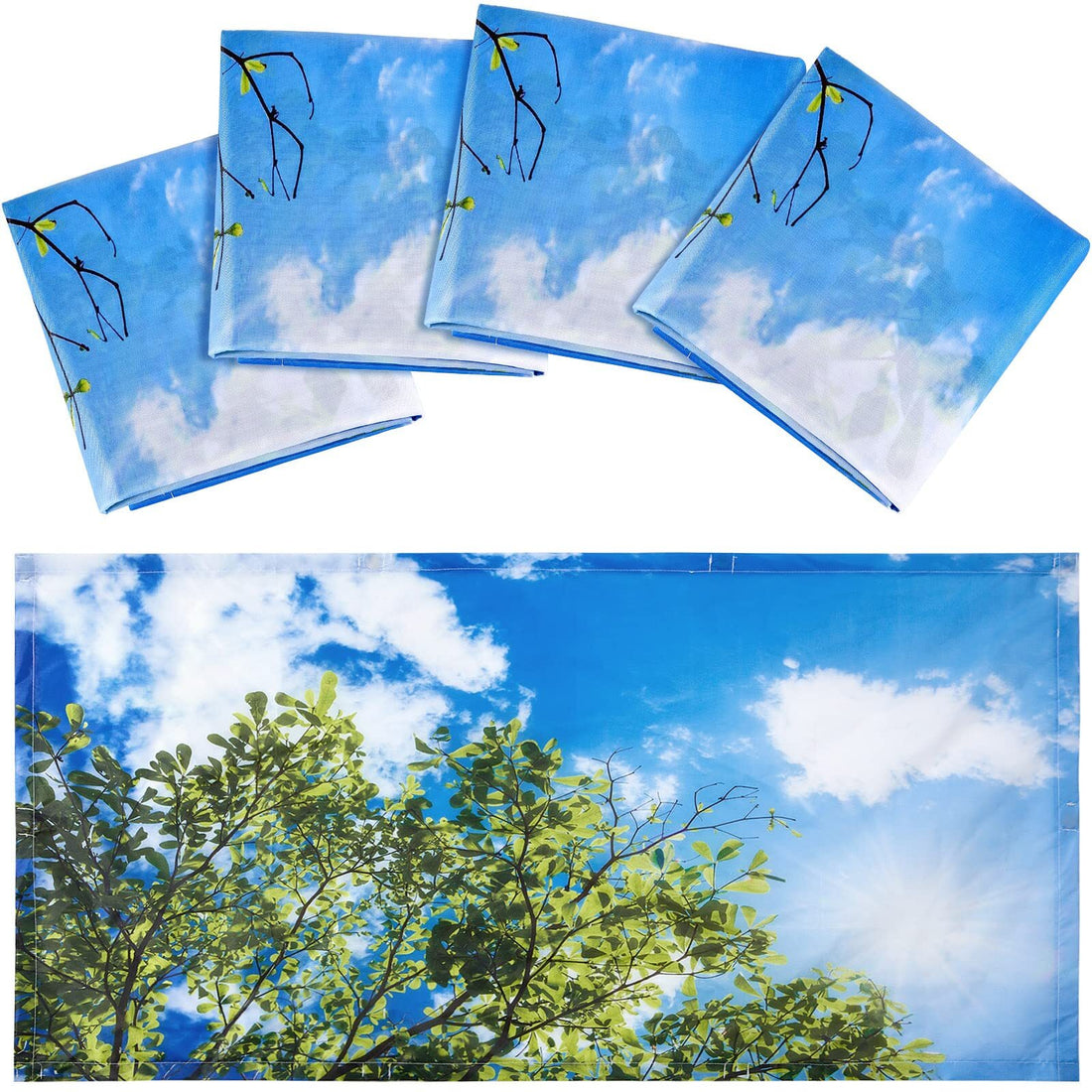 4 Pack Fluorescent Magnetic Light Shade Panel Ceiling Magnetic Light Filters For