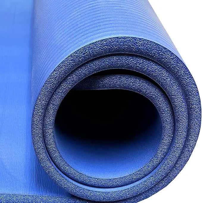 Premium 1/2-Inch Extra Thick Exercise Yoga Mat, Non-Slip Anti-Tear, Lemon Odysseus