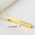 Personalized Mother Necklace, 4 Side Bar Necklace, Kids Names Necklace Green Millie