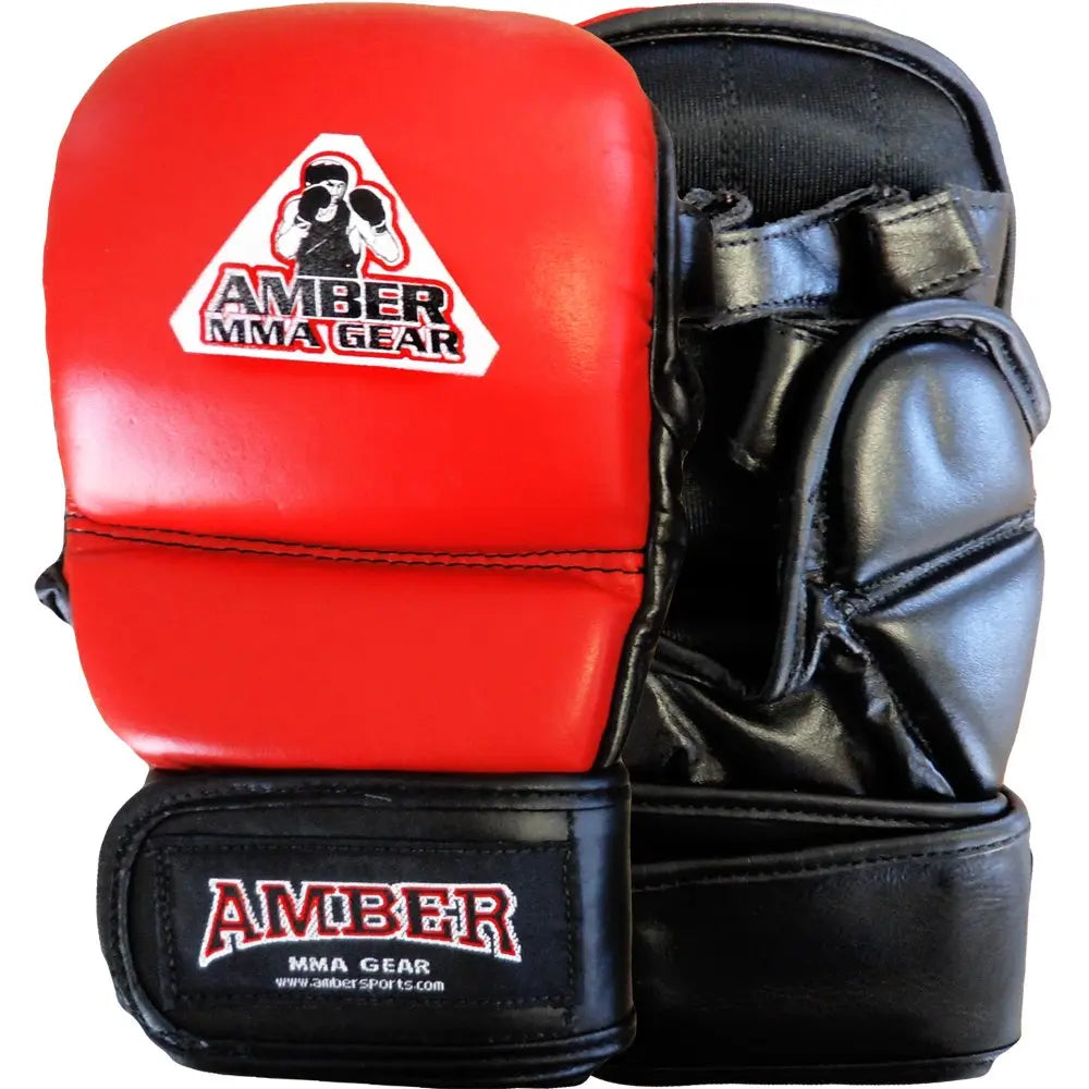 MMA Safety Training Gloves, Premium Leather, Shock Absorbing Foam, Lemon Odysseus