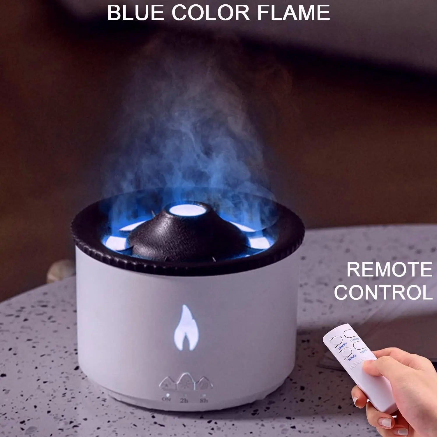 Volcano Diffuser for Essential Oils Aromatherapy Volcano Humidifier Periwinkle Eros