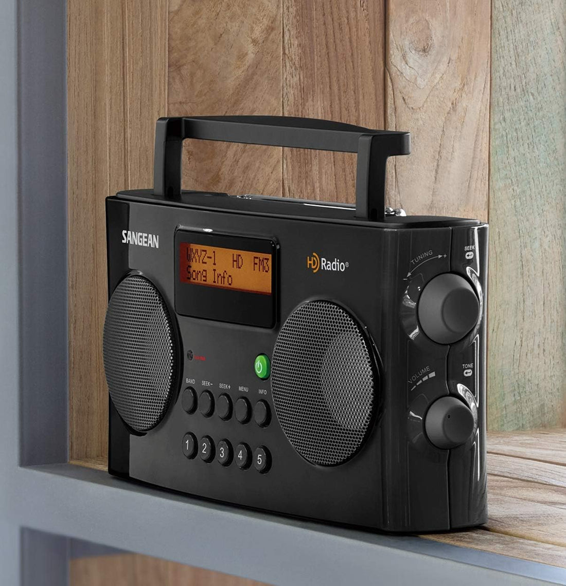 Sangean HDR-16 HD Radio/FM-Stereo/AM Portable Radio, Black Lemon Odysseus