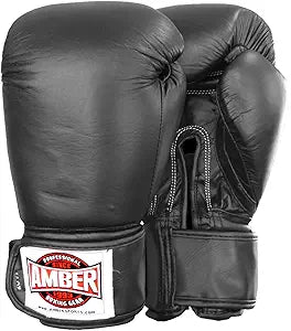 Professional Muay Thai Training Gloves with Hook & Loop Closure, Lemon Odysseus