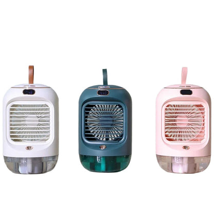 Portable Electric Fan Desktop Fan With Air Humidifier Air Conditioner Maroon Asteria