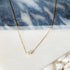 Dainty Single Pearl Necklace Fuchsia Hercules