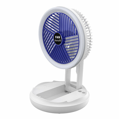 4 Speed Adjustable USB Charging Foldable Table Fan Maroon Asteria