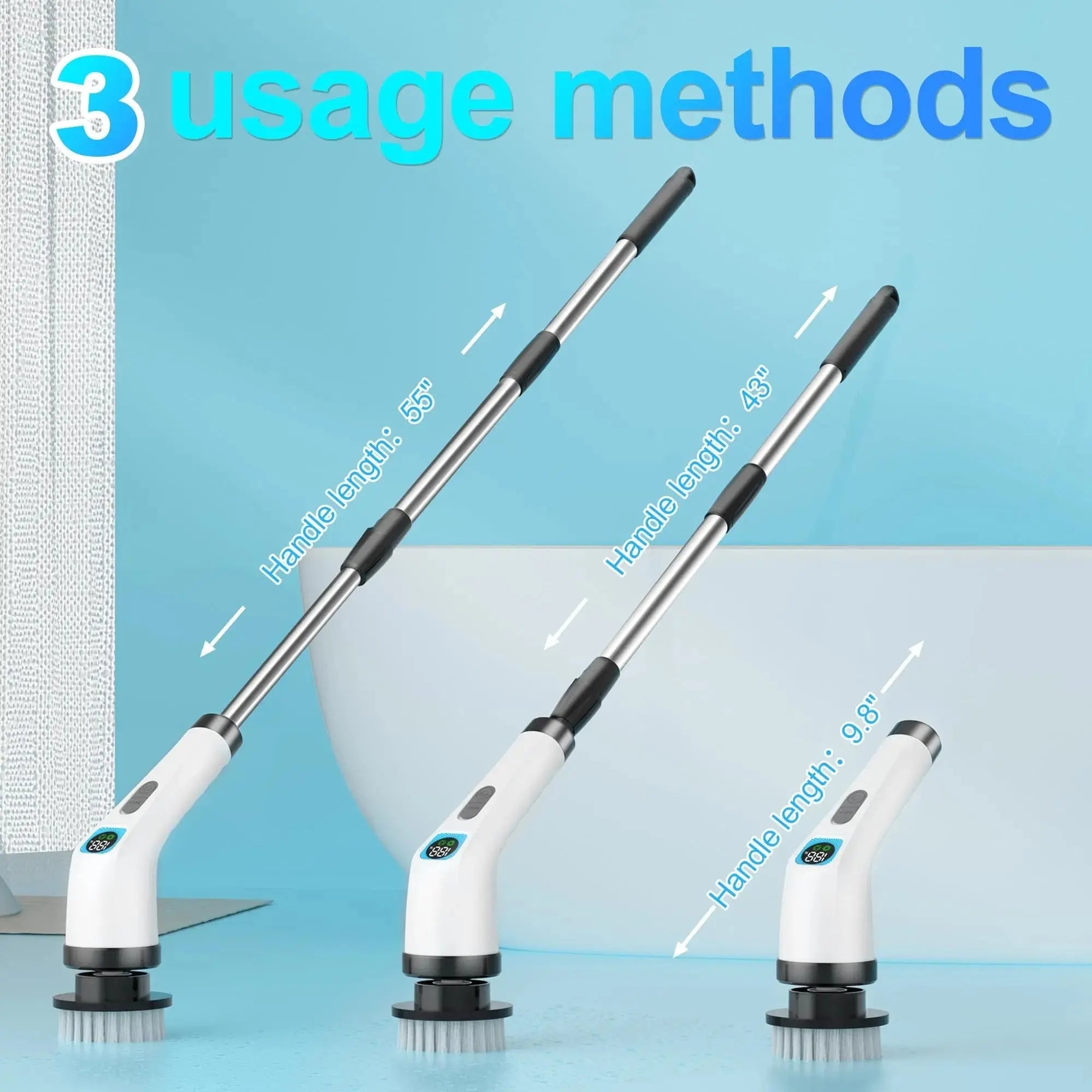 Electric Spin Scrubber For Cleaning - Bathroom Floor Shower Scrubber CJDropshipping